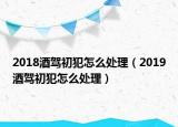 2018酒駕初犯怎么處理（2019酒駕初犯怎么處理）