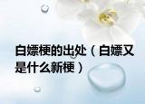 白嫖梗的出處（白嫖又是什么新梗）