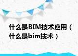 什么是BIM技術應用（什么是bim技術）