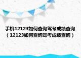 手機(jī)12123如何查詢駕考成績(jī)查詢（12123如何查詢駕考成績(jī)查詢）