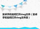 安卓手機(jī)如何打開dwg文件（安卓手機(jī)如何打開dwg文件里）