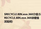 $RECYCLE.BIN.exe.360介紹($RECYCLE.BIN.exe.360詳細(xì)情況如何)