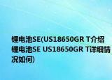 鋰電池SE(US18650GR T介紹 鋰電池SE US18650GR T詳細情況如何)