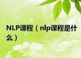 NLP課程（nlp課程是什么）