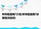 蚌埠租房網(wǎng)?介紹(蚌埠租房網(wǎng)?詳細(xì)情況如何)