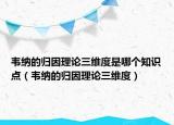 韋納的歸因理論三維度是哪個知識點（韋納的歸因理論三維度）