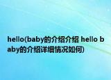 hello(baby的介紹介紹 hello baby的介紹詳細(xì)情況如何)