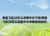 極品飛車20怎么設置中文介紹(極品飛車20怎么設置中文詳細情況如何)