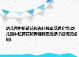 幼兒園中班荷花和青蛙教案反思介紹(幼兒園中班荷花和青蛙教案反思詳細情況如何)