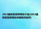 2013最新發(fā)型有哪些介紹(2013最新發(fā)型有哪些詳細(xì)情況如何)