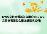 DWG文件查看器怎么用介紹(DWG文件查看器怎么用詳細(xì)情況如何)