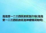 泡泡堂一二三四區(qū)的區(qū)別介紹(泡泡堂一二三四區(qū)的區(qū)別詳細(xì)情況如何)