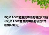 PQMAGIC的主要功能有哪些?介紹(PQMAGIC的主要功能有哪些?詳細情況如何)