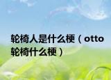 輪椅人是什么梗（otto輪椅什么梗）