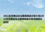 2021東京奧運會完整賽程表分享介紹(2021東京奧運會完整賽程表分享詳細情況如何)