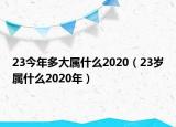 23今年多大屬什么2020（23歲屬什么2020年）