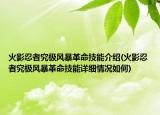 火影忍者究極風(fēng)暴革命技能介紹(火影忍者究極風(fēng)暴革命技能詳細(xì)情況如何)