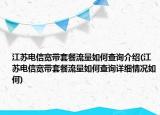 江蘇電信寬帶套餐流量如何查詢介紹(江蘇電信寬帶套餐流量如何查詢?cè)敿?xì)情況如何)