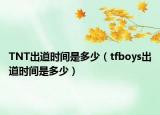 TNT出道時間是多少（tfboys出道時間是多少）