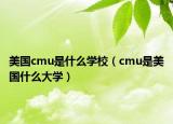 美國(guó)cmu是什么學(xué)校（cmu是美國(guó)什么大學(xué)）