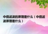 中值濾波的原理是什么（中值濾波原理是什么）