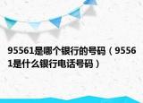 95561是哪個銀行的號碼（95561是什么銀行電話號碼）