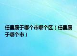 任縣屬于哪個(gè)市哪個(gè)區(qū)（任縣屬于哪個(gè)市）