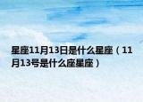 星座11月13日是什么星座（11月13號(hào)是什么座星座）