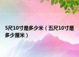 5尺10寸是多少米（五尺10寸是多少厘米）