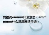 網(wǎng)絡(luò)詞emmm什么意思（emmmmm什么意思網(wǎng)絡(luò)用語）