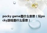 pocky game是什么意思（玩pocky游戲是什么意思）