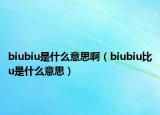 biubiu是什么意思?。╞iubiu比u是什么意思）