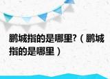 鵬城指的是哪里?（鵬城指的是哪里）