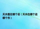 天水是在哪個(gè)?。ㄌ焖谀膫€(gè)省哪個(gè)市）