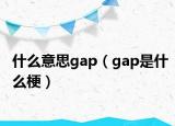 什么意思gap（gap是什么梗）