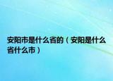 安陽(yáng)市是什么省的（安陽(yáng)是什么省什么市）