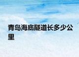 青島海底隧道長多少公里