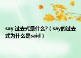 say 過(guò)去式是什么?（say的過(guò)去式為什么是said）