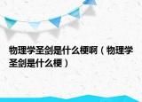 物理學(xué)圣劍是什么梗?。ㄎ锢韺W(xué)圣劍是什么梗）