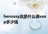 hennssy這是什么酒vsop多少錢