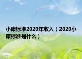 小康標(biāo)準(zhǔn)2020年收入（2020小康標(biāo)準(zhǔn)是什么）