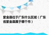 紫金縣位于廣東什么區(qū)域（廣東省紫金縣屬于哪個(gè)市）