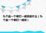 九個(gè)此一個(gè)舉打一成語是什么（九個(gè)此一個(gè)舉打一成語）