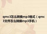 qmc3怎么轉(zhuǎn)換mp3格式（qmc3文件怎么轉(zhuǎn)換mp3手機(jī)）