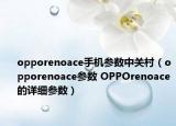 opporenoace手機參數(shù)中關(guān)村（opporenoace參數(shù) OPPOrenoace的詳細參數(shù)）