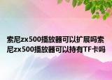 索尼zx500播放器可以擴(kuò)展嗎索尼zx500播放器可以持有TF卡嗎