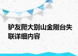 驢友爬大別山金剛臺失聯(lián)詳細(xì)內(nèi)容