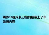 媒體18厘米長刀如何被帶上了車詳細內(nèi)容