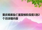 重慶姐弟墜亡案復(fù)核階段需1到2個(gè)月詳細(xì)內(nèi)容