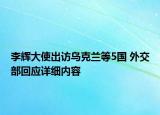 李輝大使出訪烏克蘭等5國 外交部回應詳細內(nèi)容